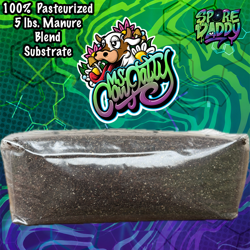 Ms. Cow Patty's Pasteurized Manure Blend Mushroom Substrate | 5 lbs
