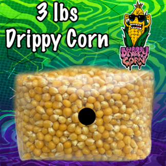 Drippy Corn Grain Spawn | 3 lbs Sterilized Grain Bag