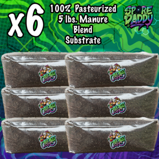 Ms. Cow Patty’s Manure Blend Pasteurized Mushroom Substrate | Ms. Cow Patty | 6 Pack