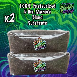 Ms. Cow Patty’s Manure Blend Pasteurized Mushroom Substrate | 5 lbs | Double Pack