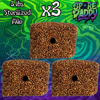 Sterilized Milo Sorghum Grain Spawn | Triple Pack | 3 lbs