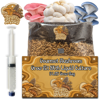 Wood-loving Mushroom Grow Kit With Liquid Culture